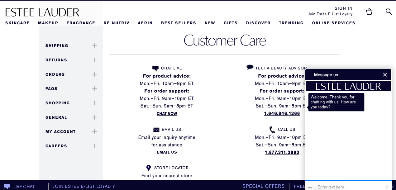 Chatbot for e-commerce and online stores